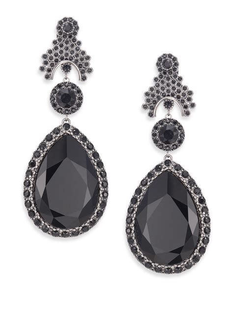 givenchy black earrings|Givenchy earrings clip on.